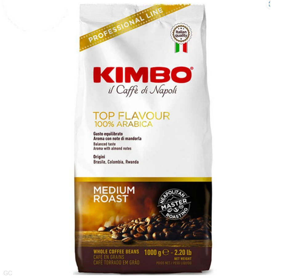 Kimbo Caffé Top Flavour - 1kg, zrnková káva