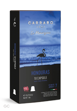 Carraro HONDURAS, kapsle kompatibilní s Nespresso, 10ks