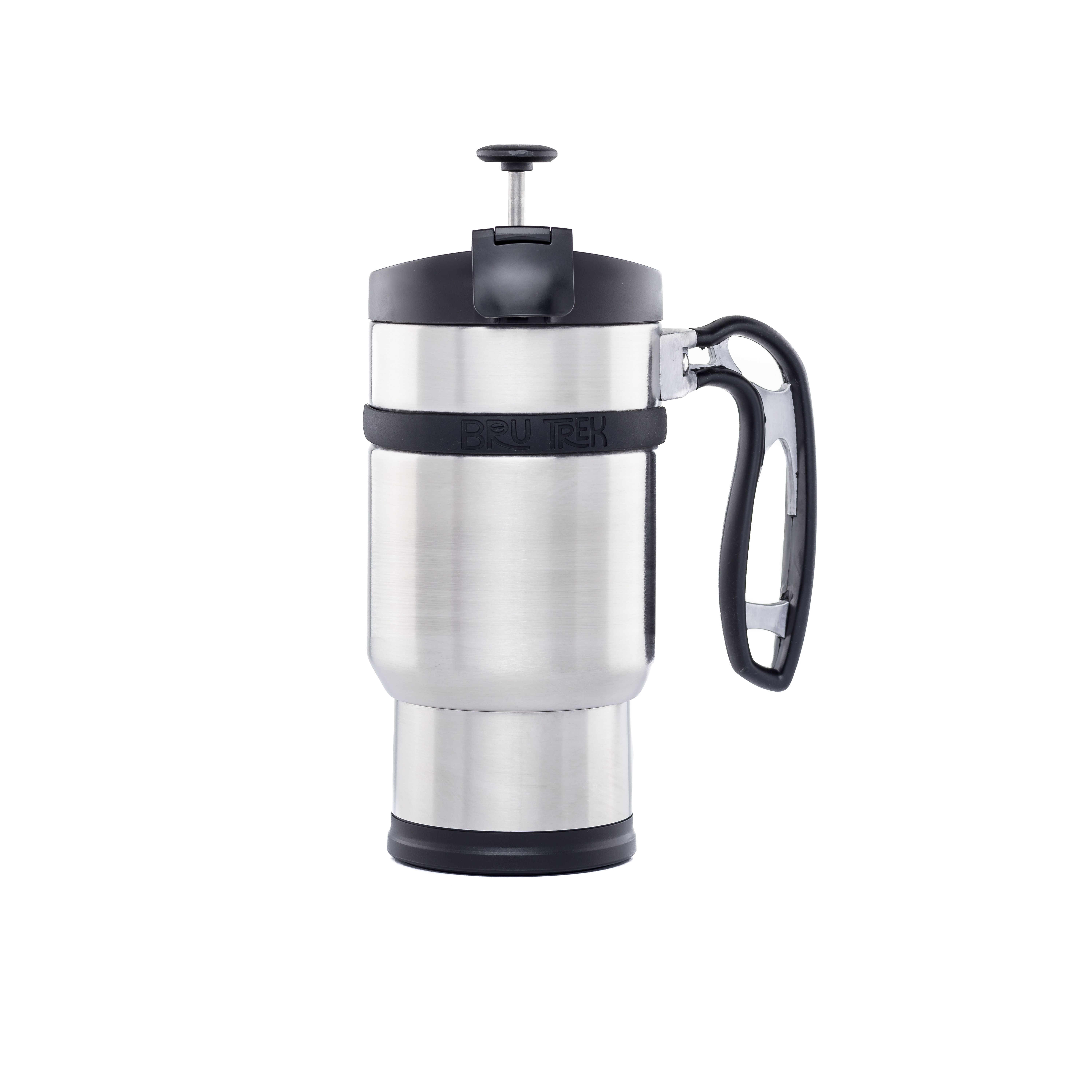 Termohrnek/frenchpress Double Shot Brushed Steel 470 ml