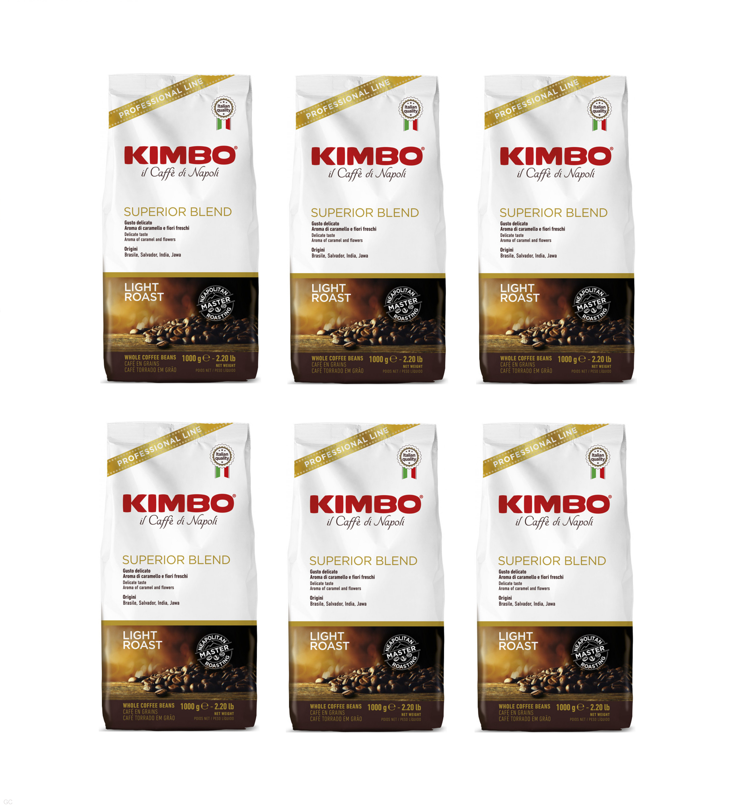 Kimbo Espresso Bar Superior Blend - 6x1kg, zrnková káva