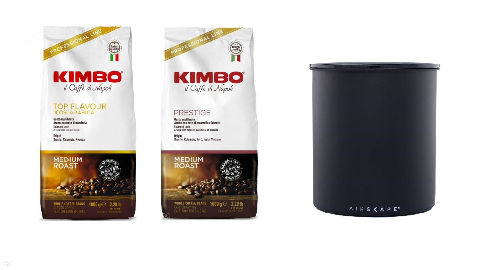 Dóza Airscape Kilo Matte Black + 2kg KIMBO