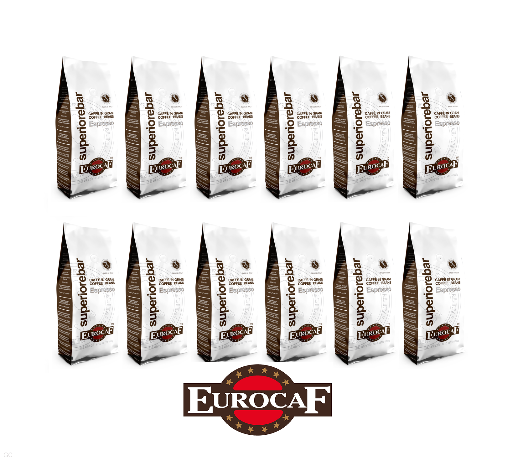 Eurocaf Superiore Bar - 12x 1kg, zrnková káva