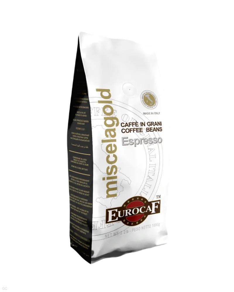 Eurocaf Gold Top Quality 100% Arabica - 1kg, zrnková káva