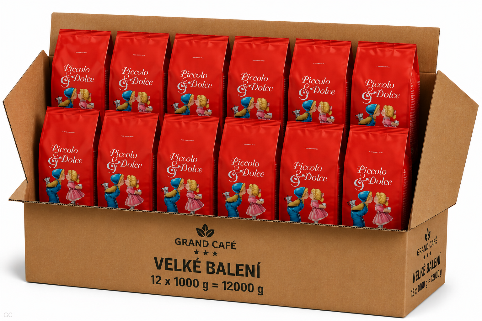 Lucaffé Piccolo&Dolce - 12x 1kg, zrnková káva