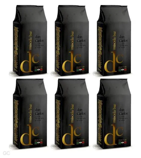 Don Carlos miscela bar - 6x 1kg, zrnková káva
