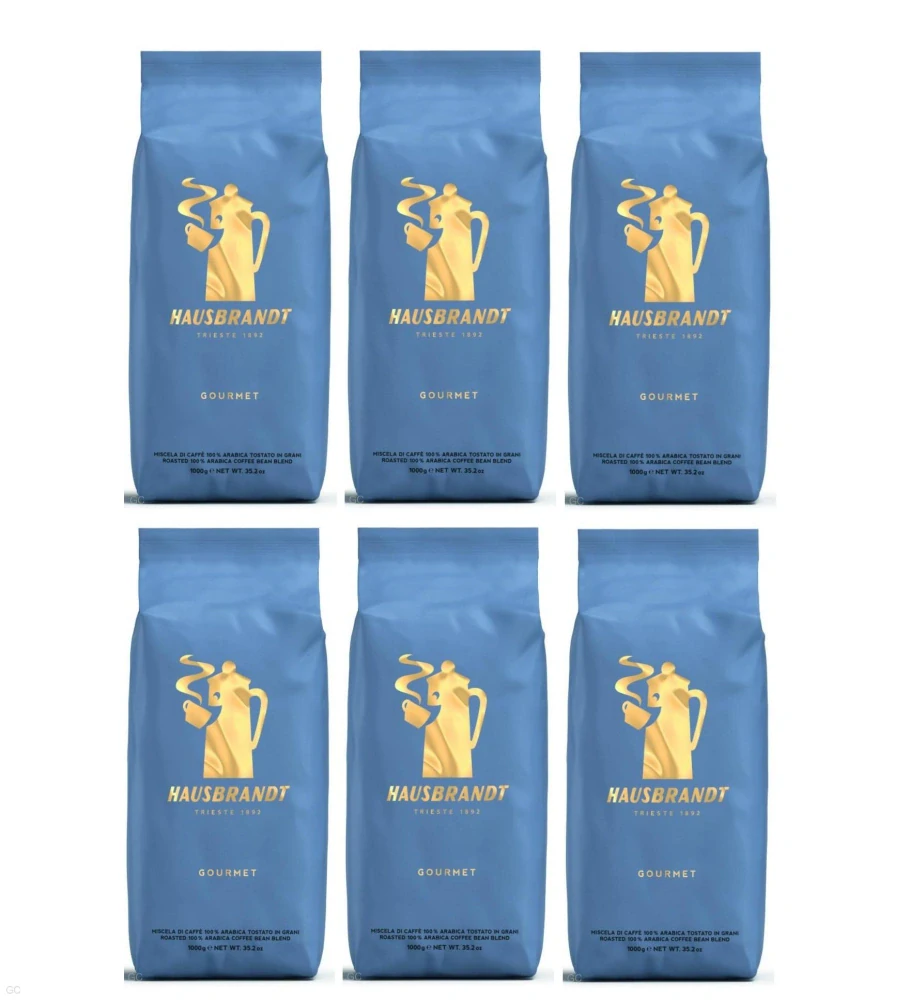 Hausbrandt Gourmet - 6x 1kg, zrnková káva