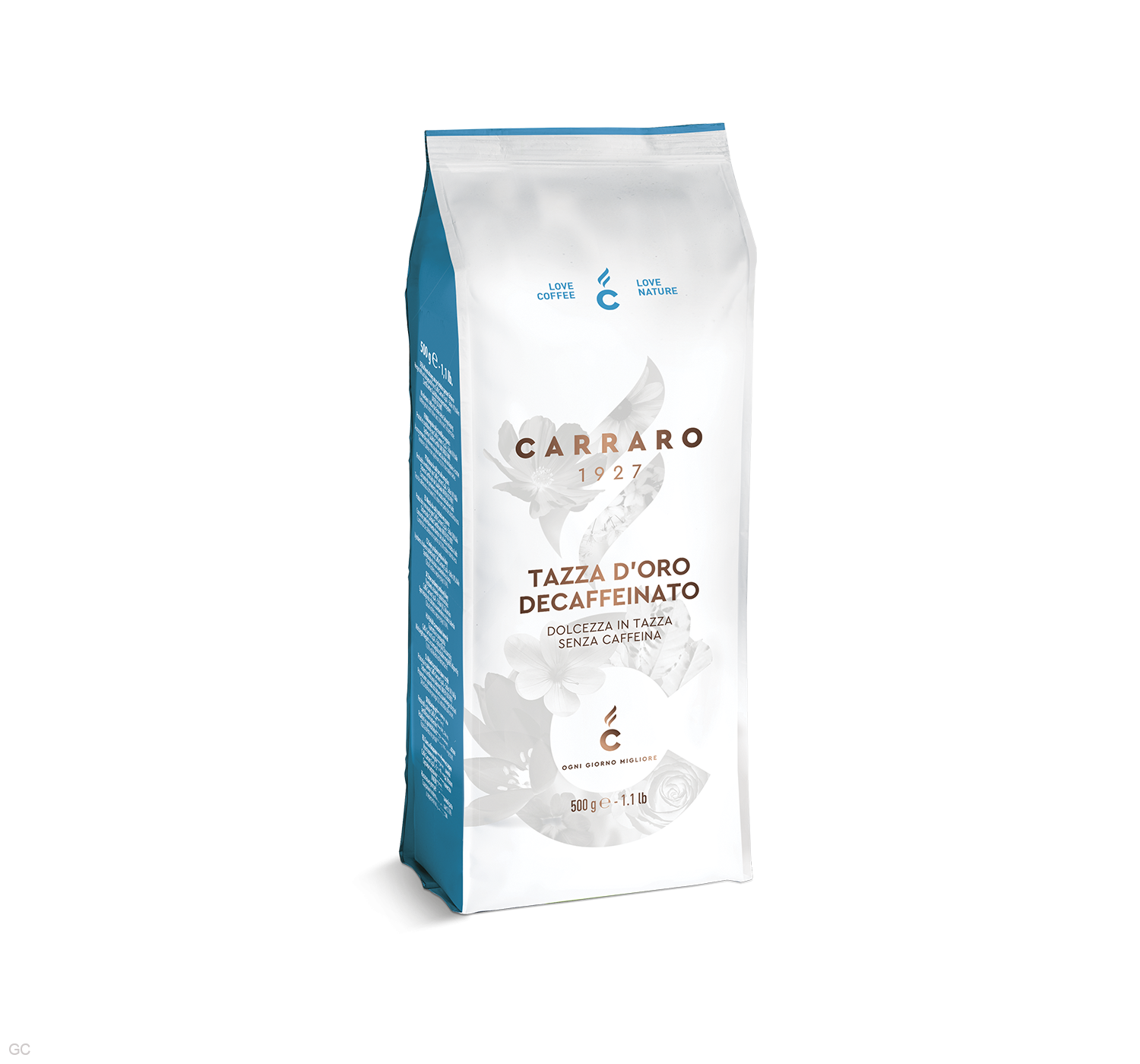 Carraro Tazza D´Oro Decaffeinato - 500g, zrnková káva