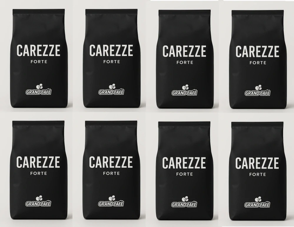 Carezze Forte - 8x 1kg, zrnková káva