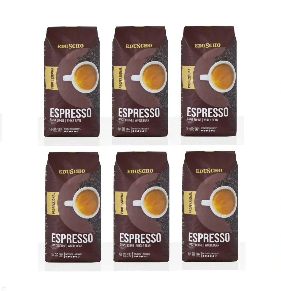 Eduscho Professional Espresso - 6x 1kg, zrnková káva