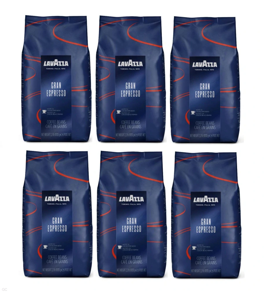 Lavazza Gran Espresso - 6x 1kg, zrnková káva