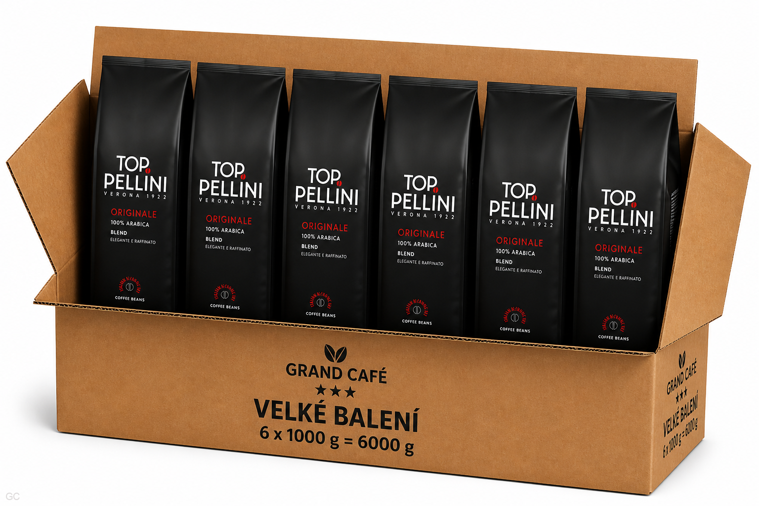 Pellini TOP - 6x1kg, zrnková káva