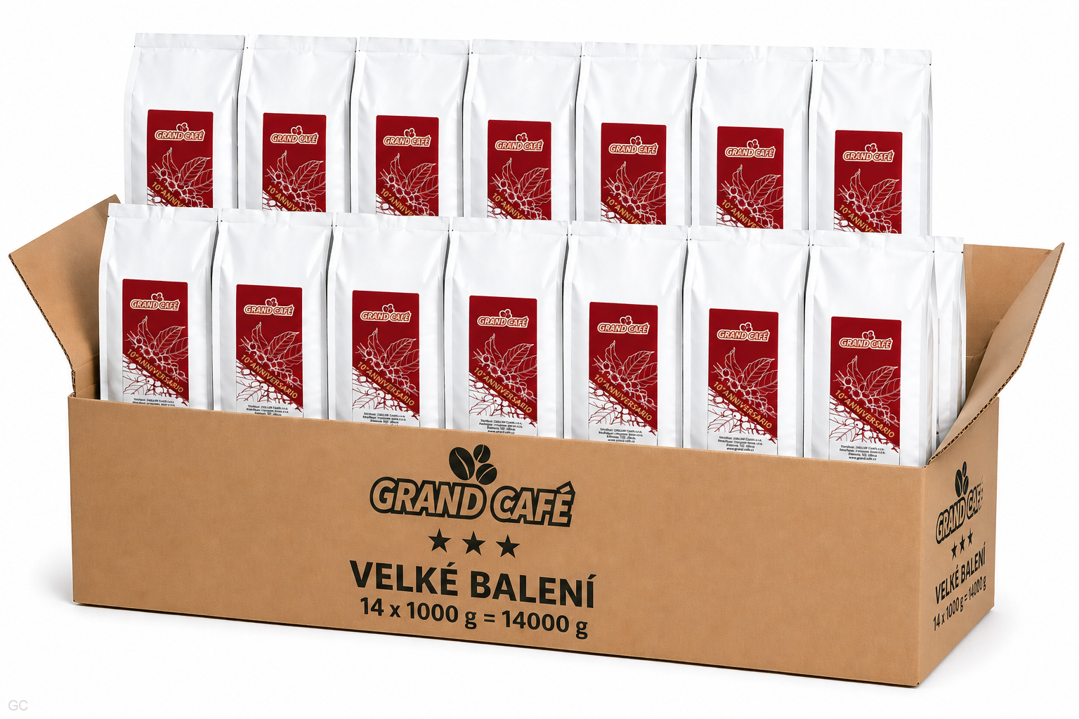 Grand Café 10Anniversario - 14x1kg, zrnková káva
