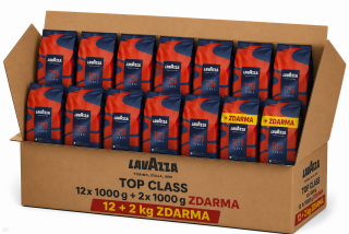 Lavazza Top Class - 12x1kg + 2x zdarma, zrnková káva