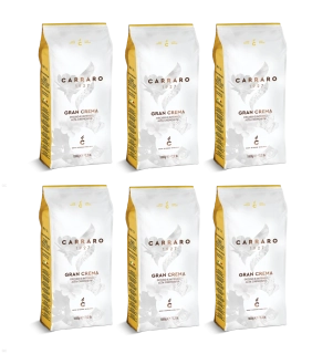 Carraro Gran Crema - 6x 1kg, zrnková káva