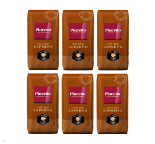 Piacetto Supremo Crema - 6x 1kg, zrnková káva