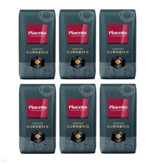 Piacetto Supremo Espresso -  6x 1kg, zrnková káva